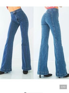 Revice Rollergirl Flares Blue Clue Wash size 28